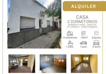 Casa 2 dormitorios - Con Cochera - Candioti - CIUDAD DE SANTA FE